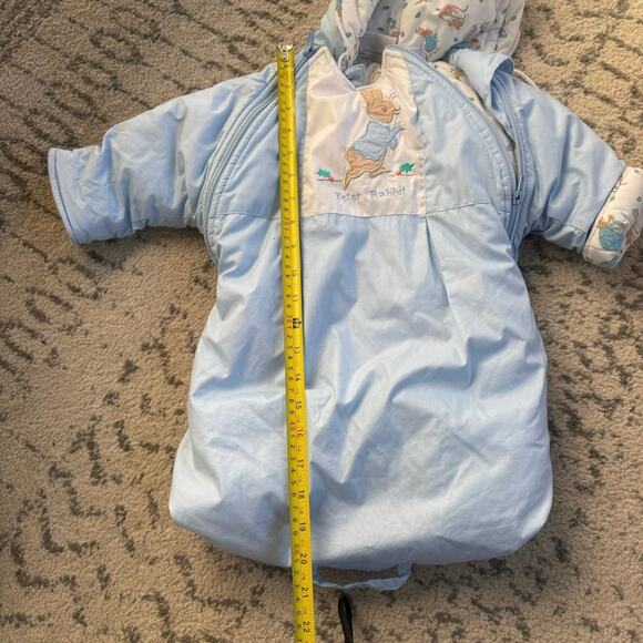 Vtg 1990s Beatrix Potter Quiltex Peter Rabbit Bunting Size  NB - Picture 9 of 9